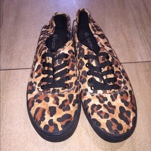 Cheetah printed sneakers